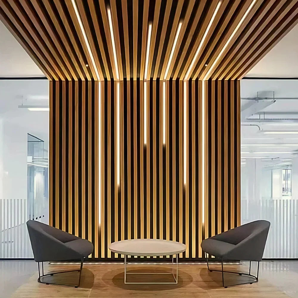 Pannello acustico flessibile a doghe – 270 × 110 cm 