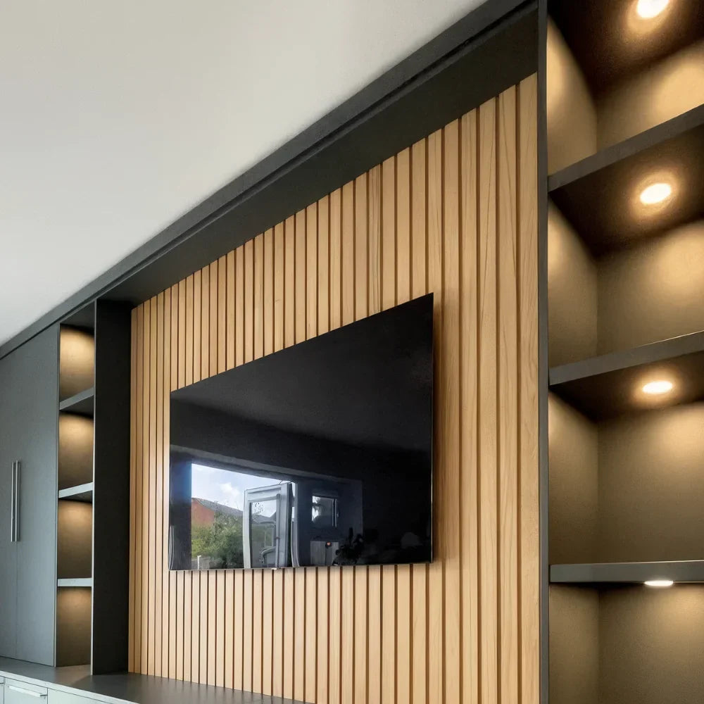 Pannello acustico flessibile a doghe – 270 × 110 cm 